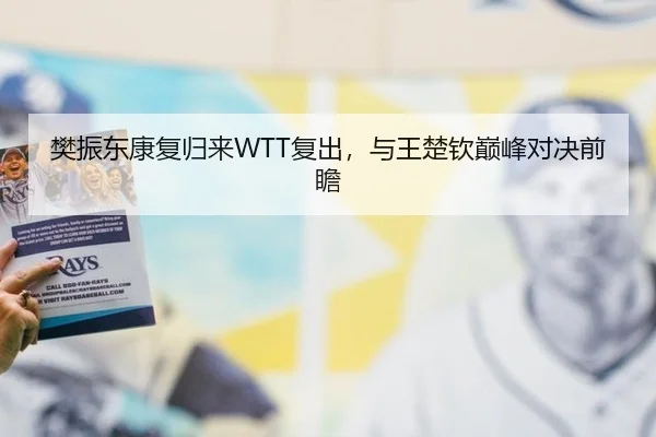 樊振东康复归来WTT复出，与王楚钦巅峰对决前瞻